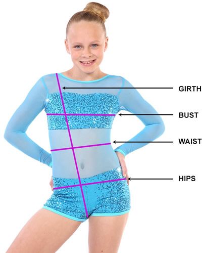 kinetics dance costume measurements