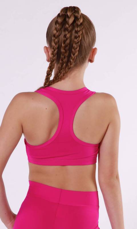 Victoria Crop - Action Back - Supplex - Fuchsia