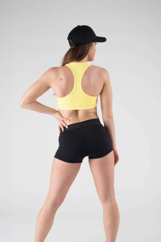 Victoria Crop - Action Back - Supplex - Sunshine Yellow only