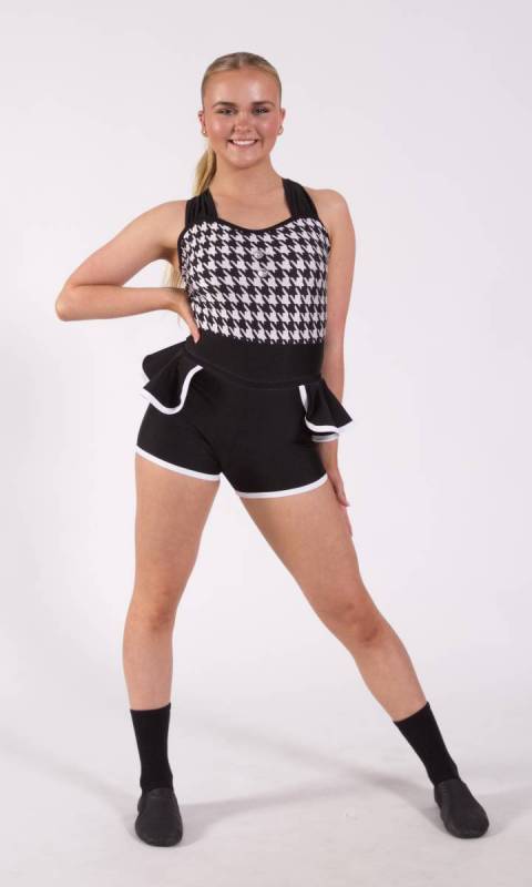 Houndstooth and Black- white waist