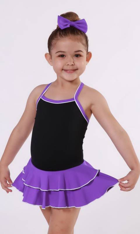 Baby Leo 2 LAYER SKIRT Supplex Dance Costume
