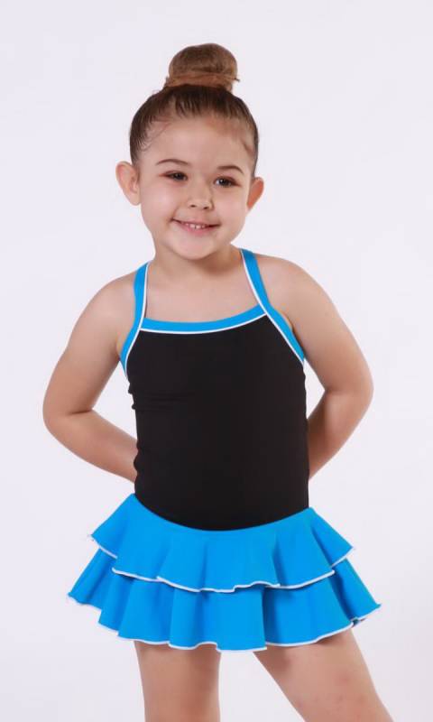 Baby Leo 2 LAYER SKIRT Supplex Dance Costume