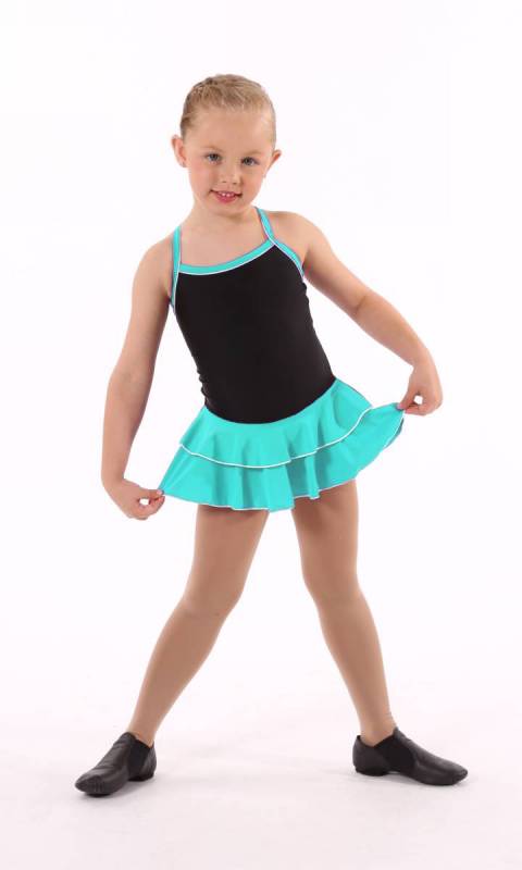 Baby Leo 2 LAYER SKIRT Supplex Dance Costume
