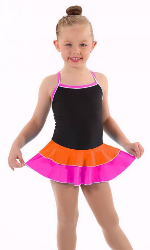 Baby Leo 2 LAYER SKIRT Supplex Dance Costume