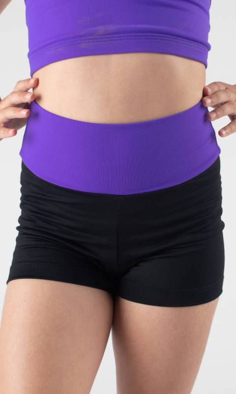 LAURA HOT SHORTS - WIDE TAPPERED BAND Dance Studio Uniform