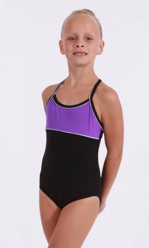 Classique Leotard - Supplex Congo, black and white