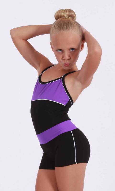 Classique Leotard - Supplex Congo, black and white