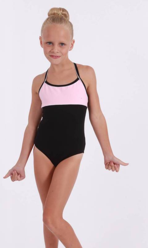 Classique Leotard - Supplex Black, Ballet Pink and white