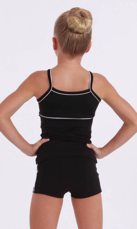 CLASSIQUE TOP - Supplex Black and Black and White