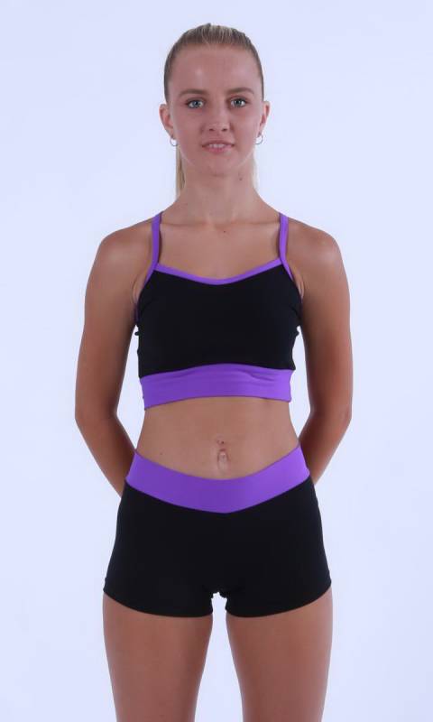 MADDISON Crop top with wide band Dance Studio Uniform