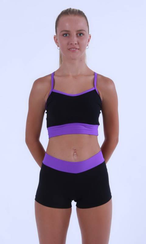 MADDISON Crop  top with wide band Dance Costume