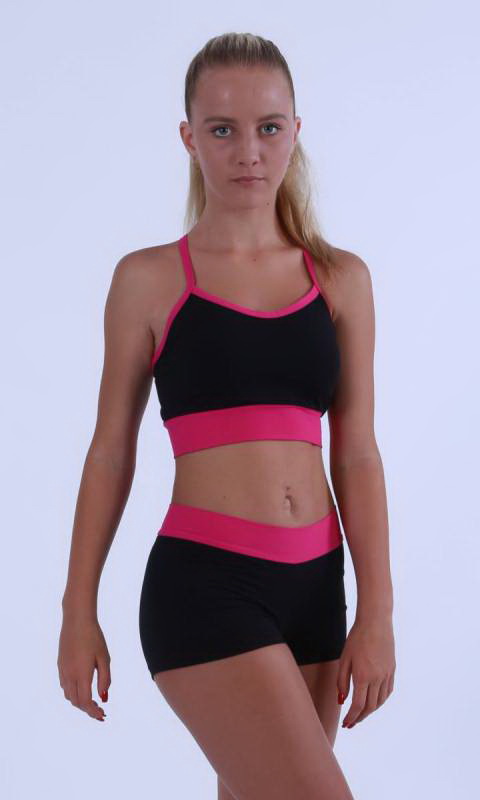 MADDISON Crop  top with wide band Dance Costume