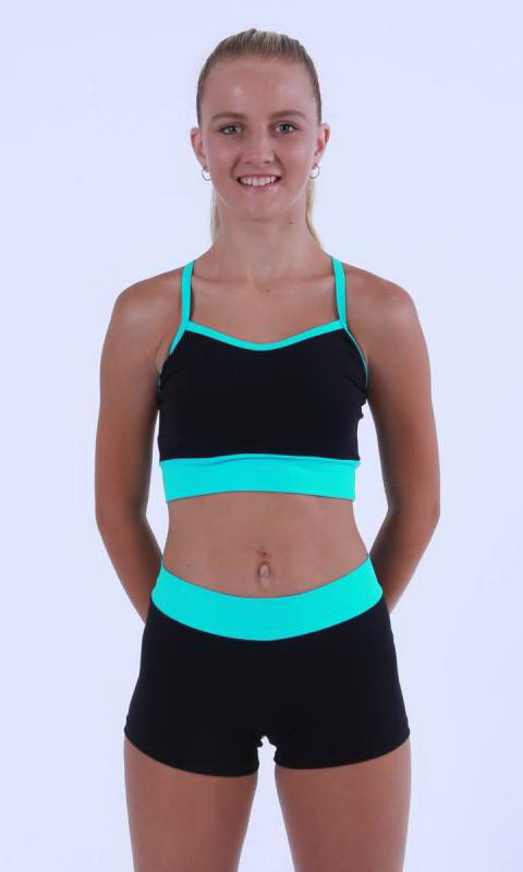 MADDISON Crop  top with wide band Dance Costume