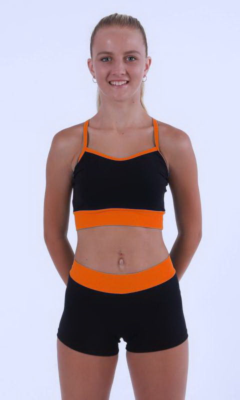 Black + Neon Orange