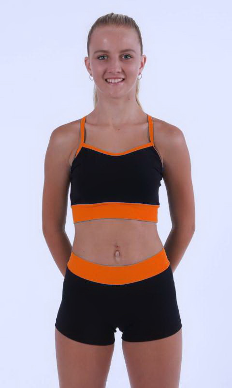 MADDISON Crop  top with wide band Dance Costume