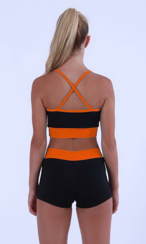 Black + Neon Orange