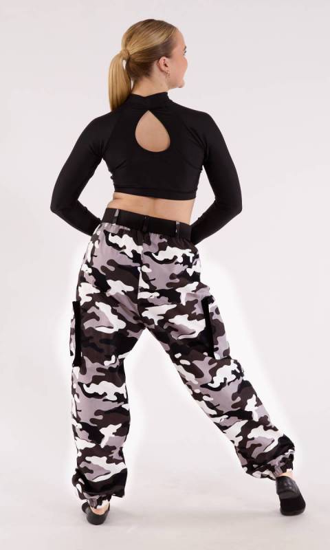 Grey Camo + Black