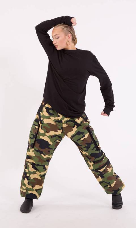 Khaki Camo + Black