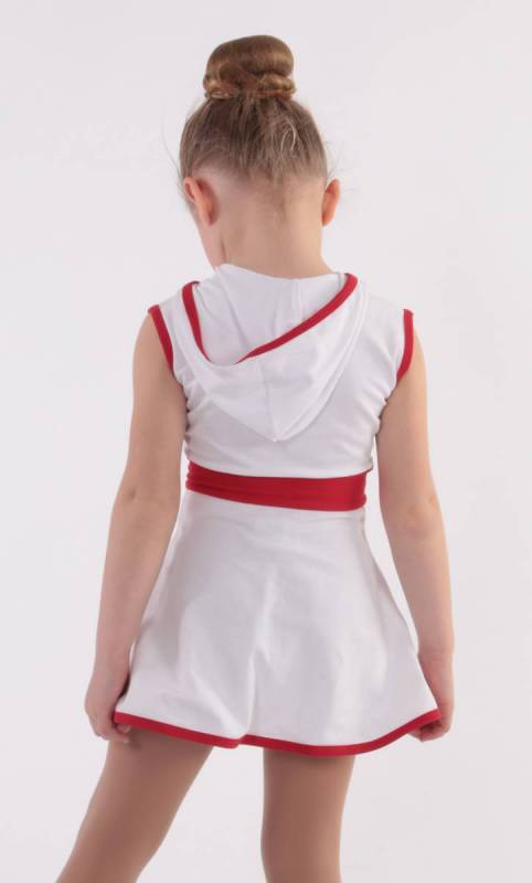 Ghostbusters - White cotton lycra and red trim