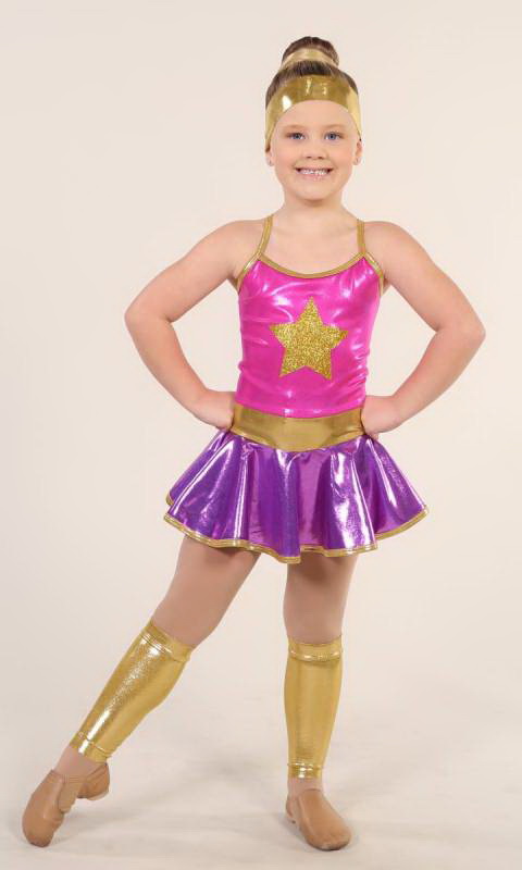 ACTION CHEER + leggings and headband Dance Costume