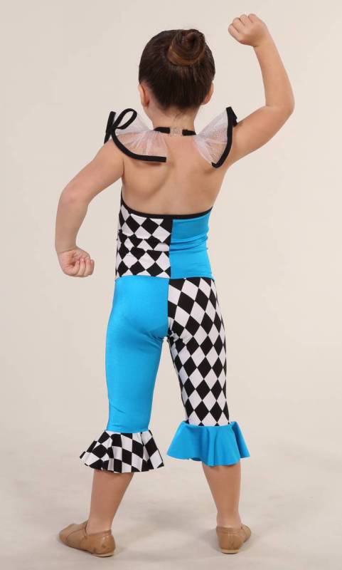 FUNKY CLOWN - Aqua and black and white