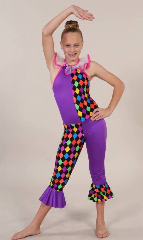FUNKY CLOWN - PURPLE PINK TRIM KCDC