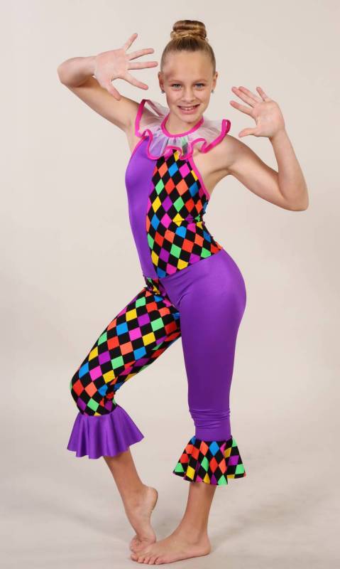 FUNKY CLOWN - PURPLE PINK TRIM KCDC