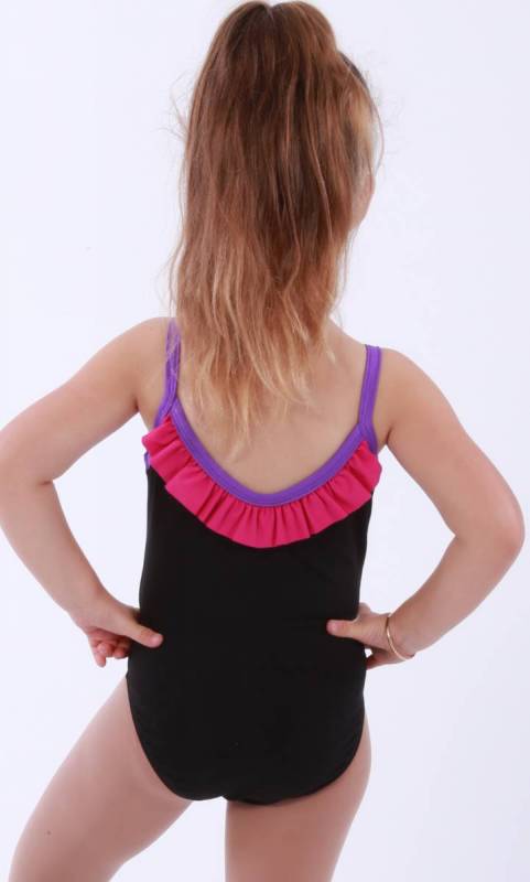 Black Supplex with Paradise frill and congo binding