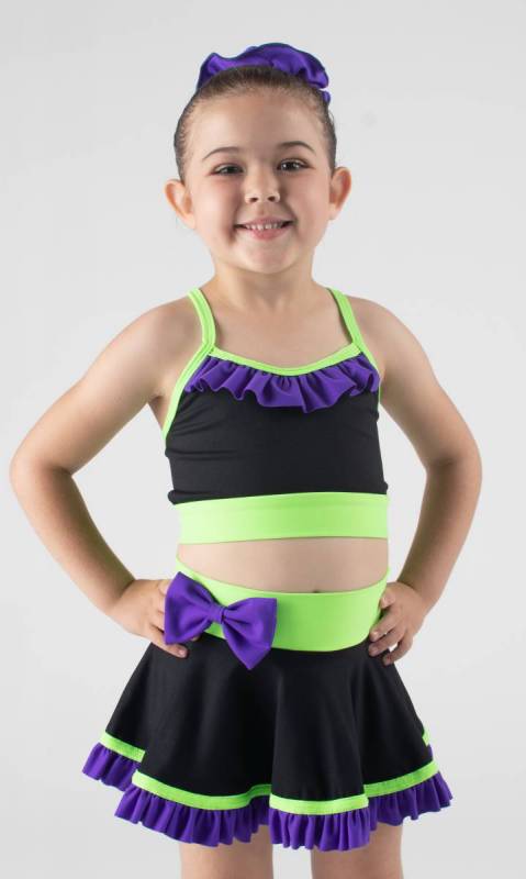 ZARLY frills and bows skirt Dance Costume