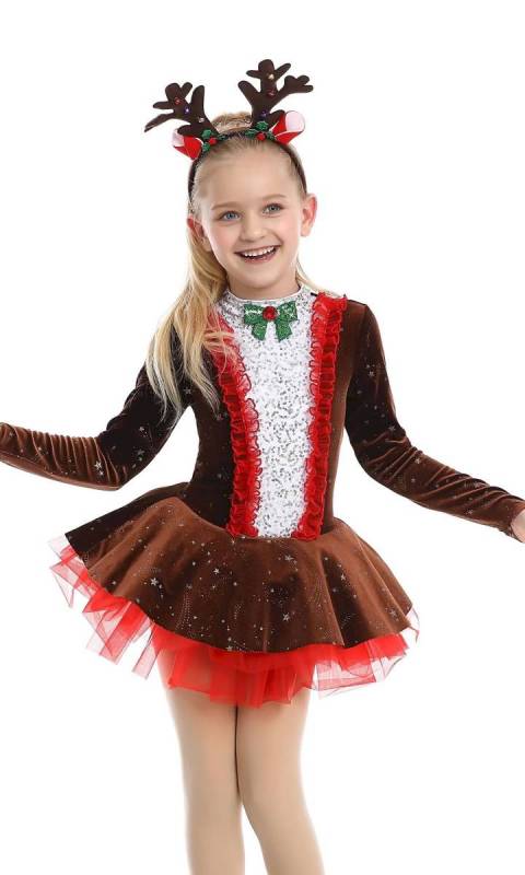 RUDOLF REINDEER and antlers Dance Costume