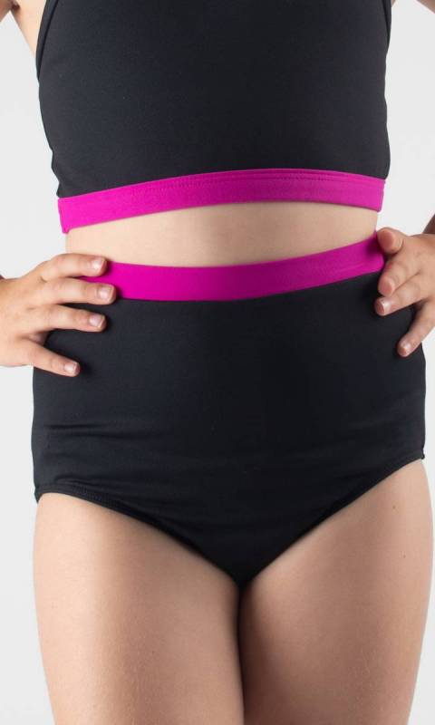 PARKER KNICKERS  - Black + Fuchsia 