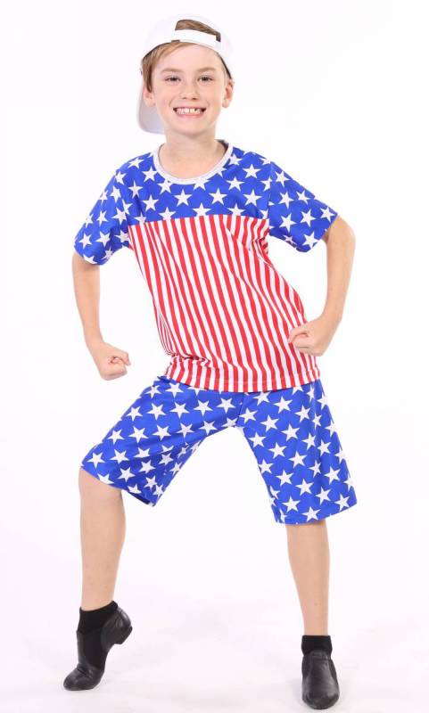 BORN IN THE USA - BOYS COSTUME - hat not i Dance Costume