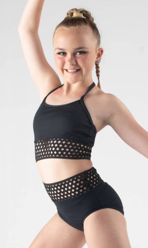 ELASTIC CROP (Gabbie Rose ) WB_ Dance Studio Uniform