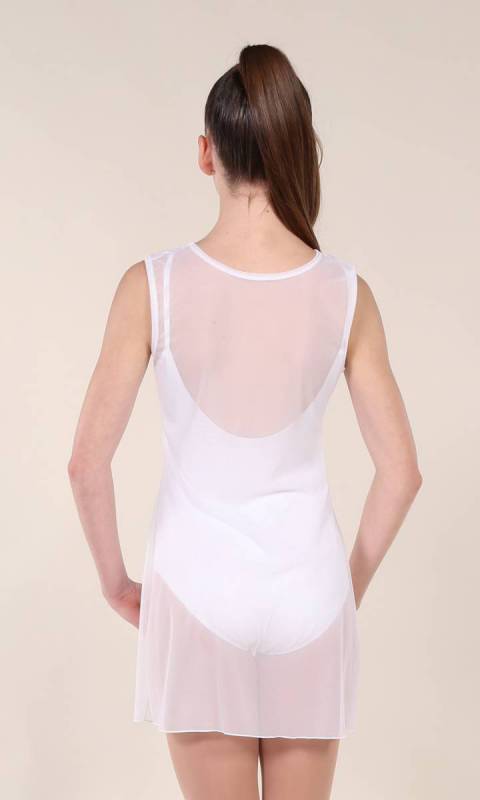 TUNIC OVERLAY - MESH - White Mesh