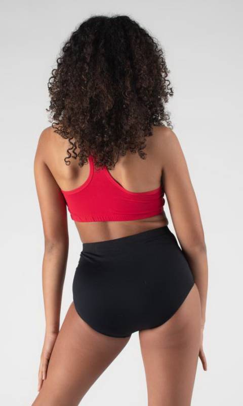 RETRO BIKINI PANTS - Black Supplex pictured with Victoria Crop  sold separately