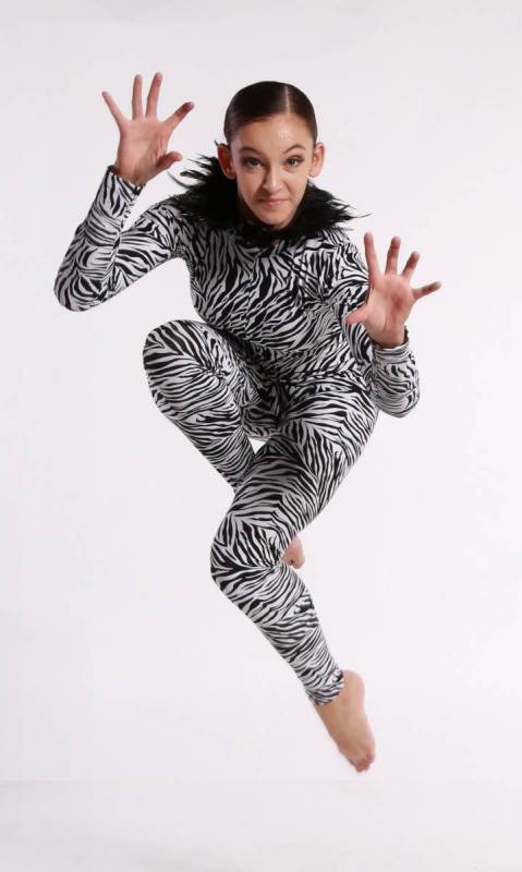UNITARD - Spandex Prints  - Zebra Print