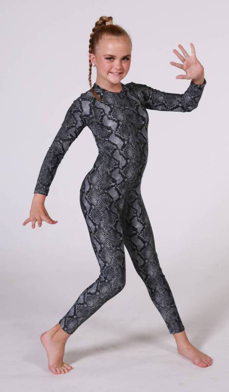 Kinetic Creations ANIMAL PRINT Unitard and headband Dance Costumes and Studio Uniforms