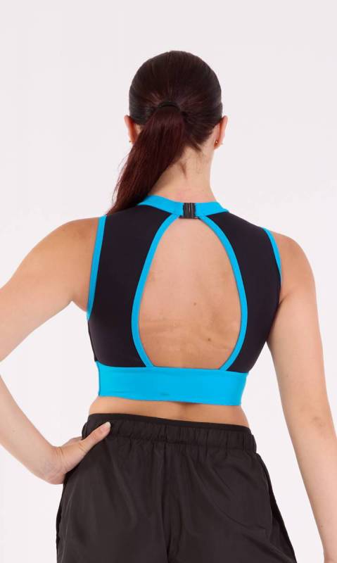 Black + Electric Blue