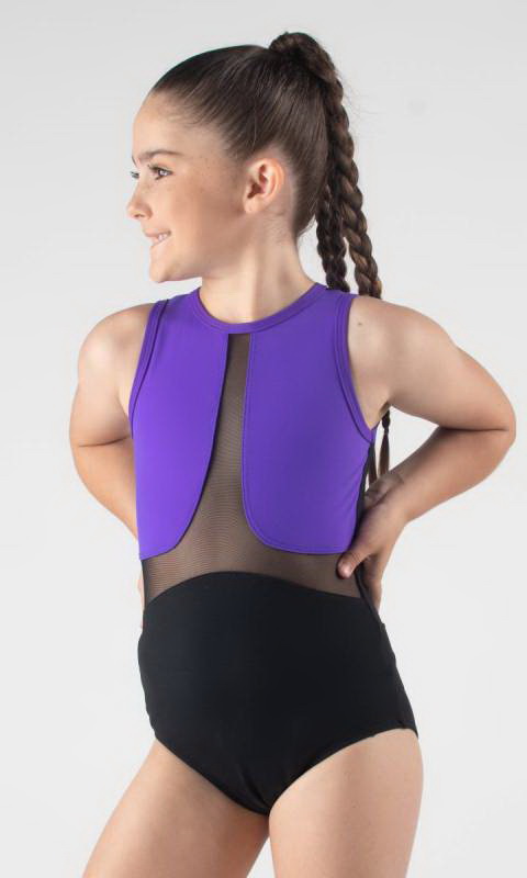 ZOEY - Mesh insert Leotard  Dance Studio Uniform