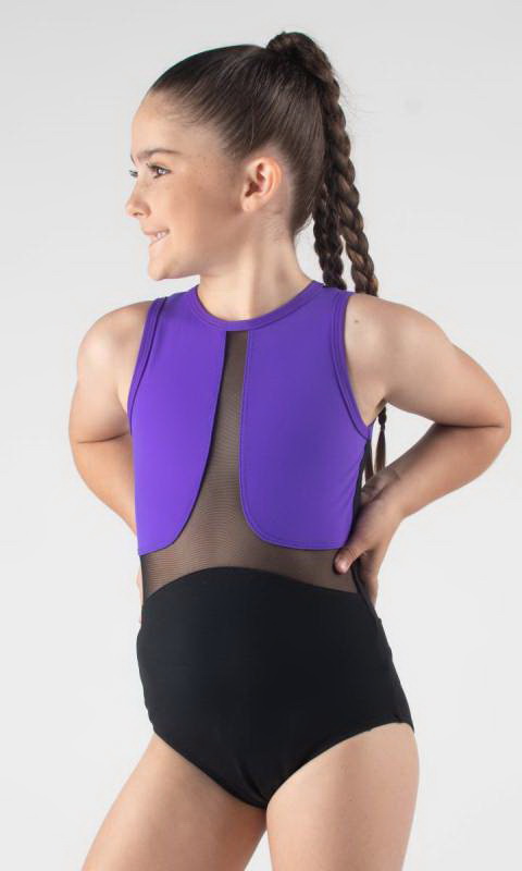 ZOEY - Mesh insert Leotard - photo Dance Studio Uniform