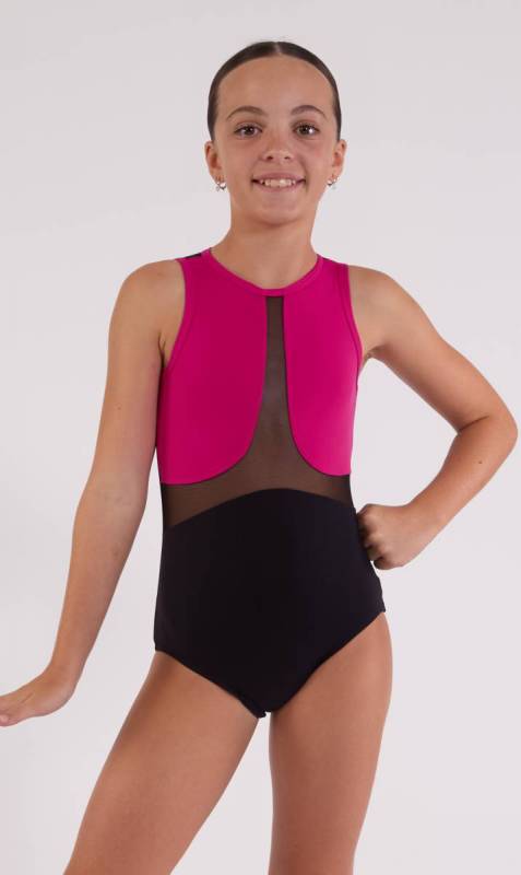 ZOEY - Mesh insert Leotard Dance Studio Uniform