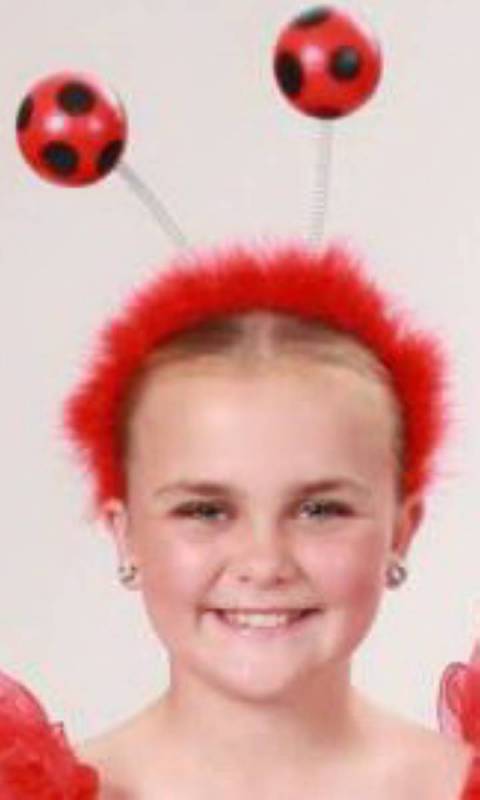 lady bug headband  - Red 