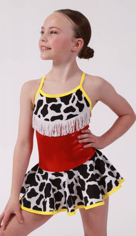 TOY STORY with fringe armbands and scrunch Dance Costume