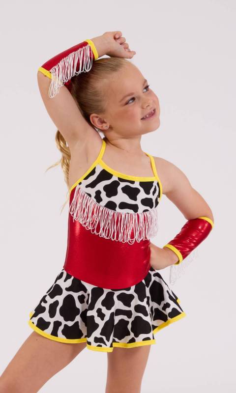 TOY STORY with fringe armbands and scrunch Dance Costume