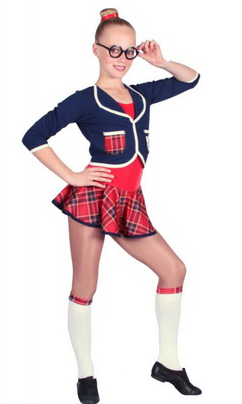 Schoolies with jacket - Red Navy and White