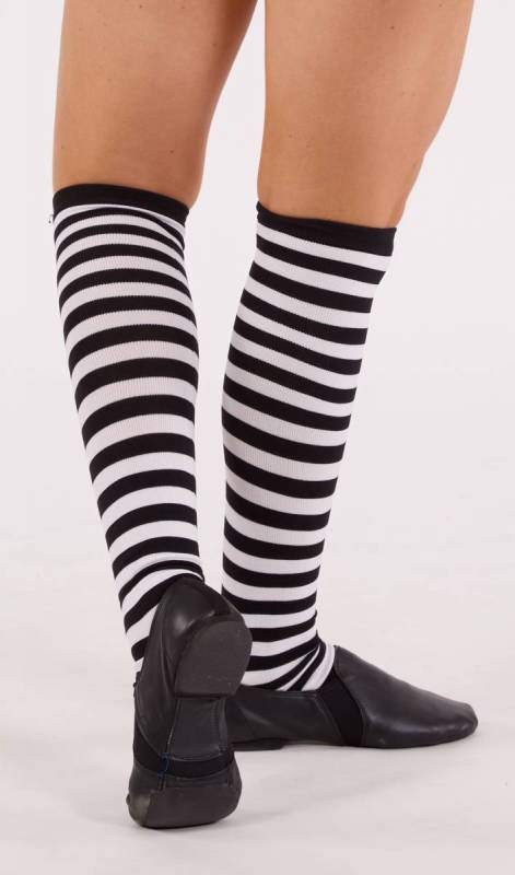 Striped Socks - Black And White