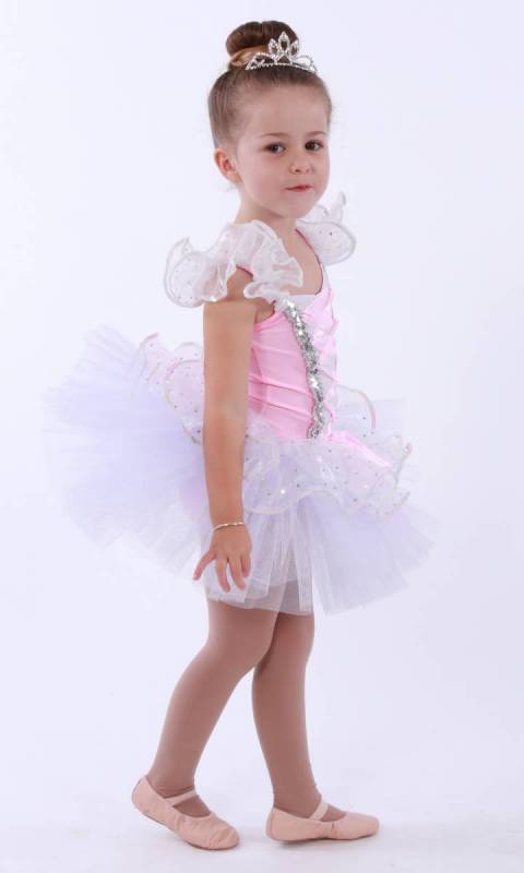 DREAM CATCHER  - White tulle Pink Lycra and sequin organza 