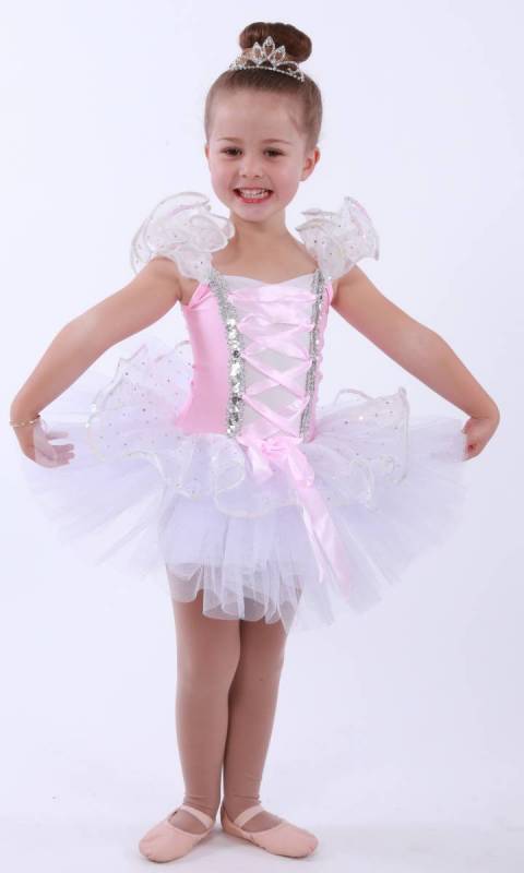 DREAM CATCHER  - White tulle Pink Lycra and sequin organza 