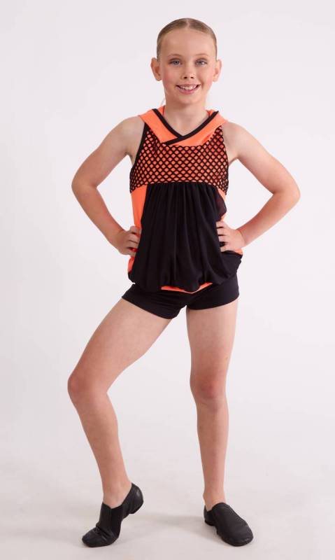 Neon Orange and Black 