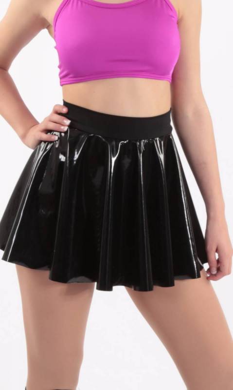 VINYL CIRCLE SKIRT  re stock Dance Costume